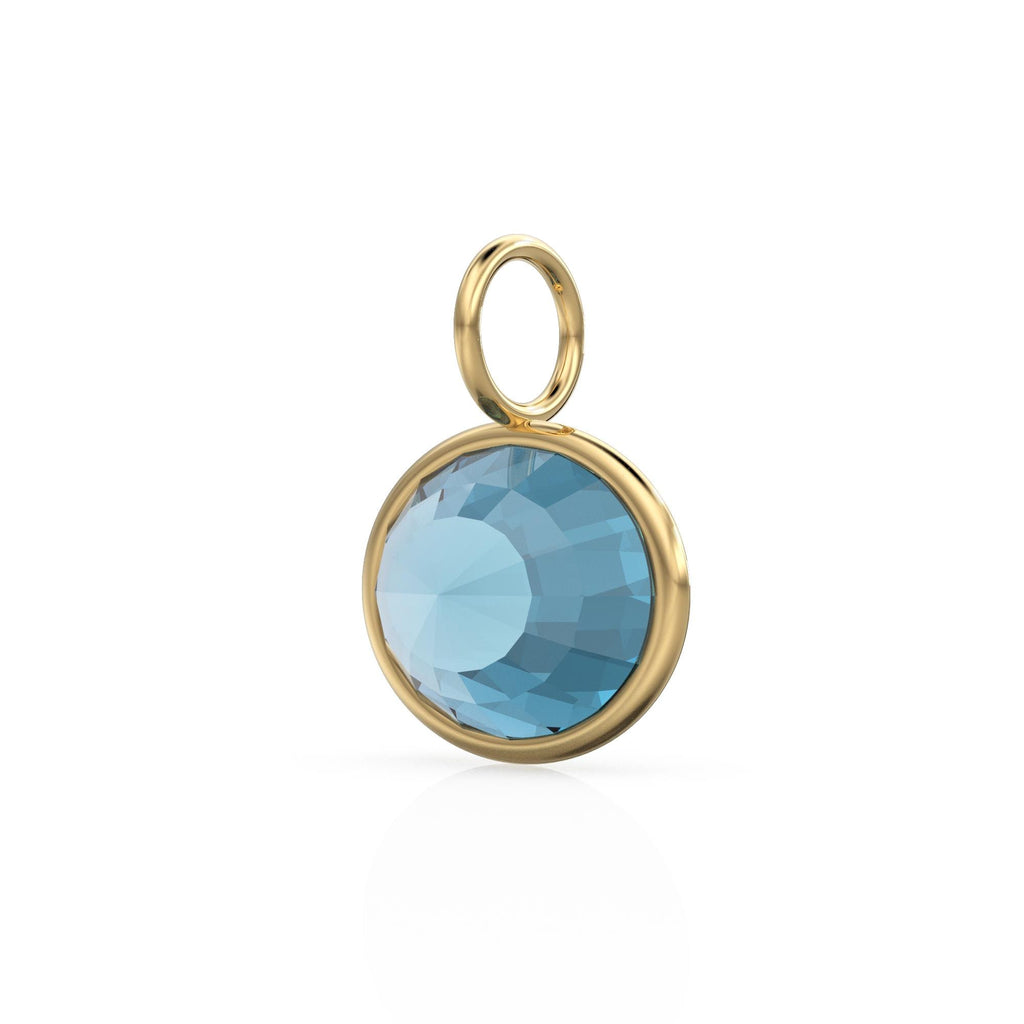 4.60ct Bicolor Spinel 14k Yellow Solid Gold Charm Pendant Bezel Jewelry Finding / August Birthstone / Blue Gemstone / Oval Cut Amulet