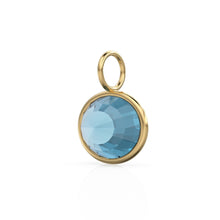 Load image into Gallery viewer, 4.60ct Bicolor Spinel 14k Yellow Solid Gold Charm Pendant Bezel Jewelry Finding / August Birthstone / Blue Gemstone / Oval Cut Amulet