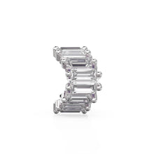 Load image into Gallery viewer, Natural Diamond 14k Baguette Tiara Gold Bead / Diamond European Bead / Diamond Rondelle Bead / Solid Gold Diamond Enhancer Spacer
