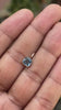 AAA London Blue Topaz Charms 14k Yellow Solid Gold Charm Pendant Blue Cushion Gemstone Bezel 18K Gold Jewelry Finding