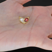 Load image into Gallery viewer, 0.70ct Jumbo Sweetheart Ruby Diamond Heart Solid Gold Pendant Gift for him or her / Love Charm - Jalvi &amp; Co.