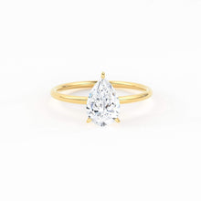 Load image into Gallery viewer, 1.02 Carat Pear Cut Diamond Engagement Ring / Solitaire Pear Cut Diamond / Natural Diamond Prong Set Promise Ring / Proposal 14k Gold Ring - Jalvi &amp; Co.