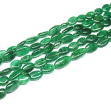 1 Strand Green Jade Natural Smooth Oval Gemstone Loose Beads Strand 8mm 15mm 13