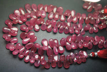 Load image into Gallery viewer, 10 Beads, Aaa Genuine Pink Sapphire Smooth Pear Shape Briolettes 10-11mm - Jalvi &amp; Co.