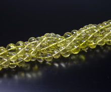 Load image into Gallery viewer, 10 inch, 8mm, Lemon Quartz Faceted Round Beads Necklace, Quartz Beads - Jalvi &amp; Co.