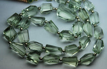 Load image into Gallery viewer, 10 Inch Strand,Green Amethyst Faceted Step Cut Nuggets Shape, 10-11mm Long - Jalvi &amp; Co.