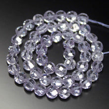 Load image into Gallery viewer, 10 inches, 5mm, Light Blue Zircon Faceted Coin Briolette Beads Strand, Zircon Beads - Jalvi &amp; Co.