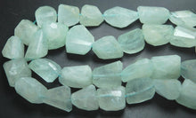 Load image into Gallery viewer, 10 Inches Strand, Finest Quality Natural Aquamarine Faceted Nuggets, 12-18mm Large - Jalvi &amp; Co.