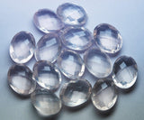 10 Match Pair Rose Quartz Faceted Oval Calibrated Size 13X18mm