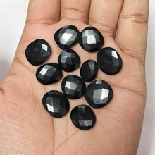 Load image into Gallery viewer, 10 Pcs Black Onyx Checker Fancy Oval Shape Loose Gemstone 14-16mm - Jalvi &amp; Co.