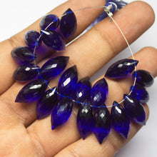 Load image into Gallery viewer, 10 Pcs, Kyanite Blue Quartz Faceted Dew Drops Shape Briolettes, 18mm Size, Quartz Beads - Jalvi &amp; Co.