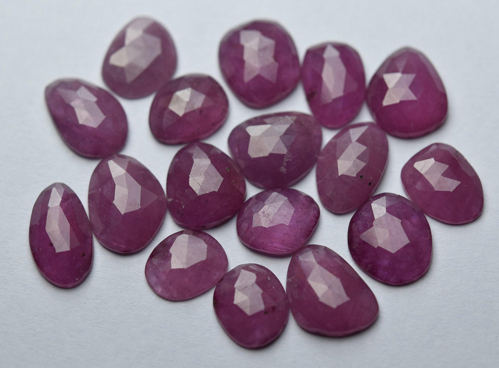 10 Pcs, Natural Pink Sapphire Faceted Loose Gemstone Beads Size, 10-12mm - Jalvi & Co.