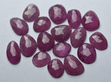 10 Pcs, Natural Pink Sapphire Faceted Loose Gemstone Beads Size, 10-12mm