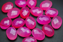 Load image into Gallery viewer, 10 Pcs Pink Chalcedony Faceted Oval Shape, 12X16mm - Jalvi &amp; Co.