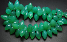Load image into Gallery viewer, 10 Pcs,Super Finest,Super Rare Shape,Chrysoprase Chalcedony Faceted Dew Drops Briolettes 10-12mm Large Size - Jalvi &amp; Co.