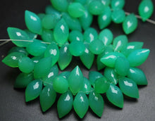 Load image into Gallery viewer, 10 Pcs,Super Finest,Super Rare Shape,Chrysoprase Chalcedony Faceted Dew Drops Briolettes 10-12mm Large Size - Jalvi &amp; Co.