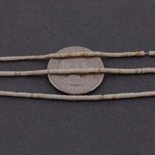Load image into Gallery viewer, 10 Strands White Matrix Howlite Smooth Heishi Wheel Tiny Beads Strand 13 inches 1-2mm - Jalvi &amp; Co.
