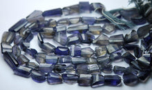 Load image into Gallery viewer, 10&quot; Water Sapphire Iolite Faceted Step Cut Nuggets, 8-14mm Aprrox - Jalvi &amp; Co.