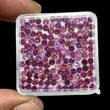 Load image into Gallery viewer, 100 Pcs Natural Rhodolite Garnet 2.5mm Round Cut Loose Untreated Gemstones Lot - Jalvi &amp; Co.