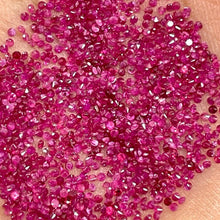 Load image into Gallery viewer, 100 Pcs Natural Ruby 1mm Round Diamond Cut Loose Gemstones Wholesale Lot - Jalvi &amp; Co.