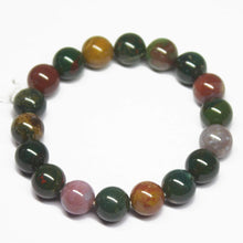 Load image into Gallery viewer, 10mm, Natural Bloodstone AA Grade Plain Round Sphere Beaded Bracelet - Jalvi &amp; Co.