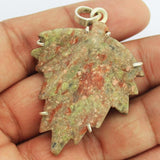 11.75g, Totally Handmade Coffee Bean Jasper 925 Sterling Silver Pendant, Jasper Pendant