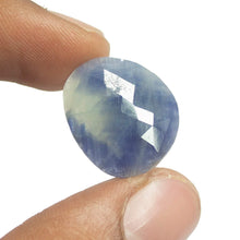 Load image into Gallery viewer, 12 carats, 20x18mm, Natural Blue Sapphire Rose Cut Oval Loose Gemstone, Natural Blue Gemstone, Blue Sapphire, Sapphire Gemstone - Jalvi &amp; Co.