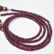 Load image into Gallery viewer, 12 inch, 3mm, Natural Red Ruby Smooth Rondelle Shape Gemstone Beads - Jalvi &amp; Co.