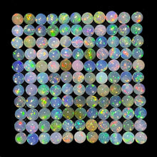 Load image into Gallery viewer, 12 Pcs Natural Opal 4mm Round Flashy Multi Colors Loose Cabochon Gemstones Lot - Jalvi &amp; Co.