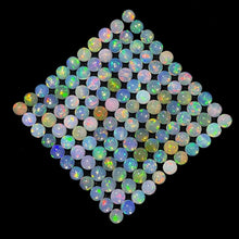 Load image into Gallery viewer, 12 Pcs Natural Opal 4mm Round Flashy Multi Colors Loose Cabochon Gemstones Lot - Jalvi &amp; Co.