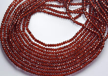 Load image into Gallery viewer, 13" Full Strand, Mozambique Garnet Faceted Rondelle Shape Gemstone Beads, Garnet Beads, 3mm - Jalvi &amp; Co.