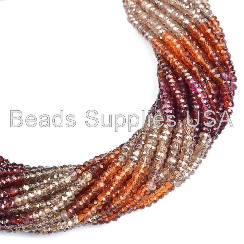13" Full Strand, Natural AA Grade Tundra Sapphire Extra Fine Quality Loose Gemstone Beads, 3.50-4.50mm, 33cm long - Jalvi & Co.