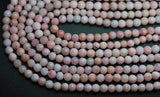 13 Inch Strand Cut Quality Pink Opal Micro Faceted Round Rondells 3.5-4mm Size