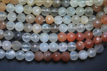 Load image into Gallery viewer, 13 Inch Strand-Finest Quality Multi Moonstone Faceted Round Balls Shape Beads, 5.5-6mm Size - Jalvi &amp; Co.
