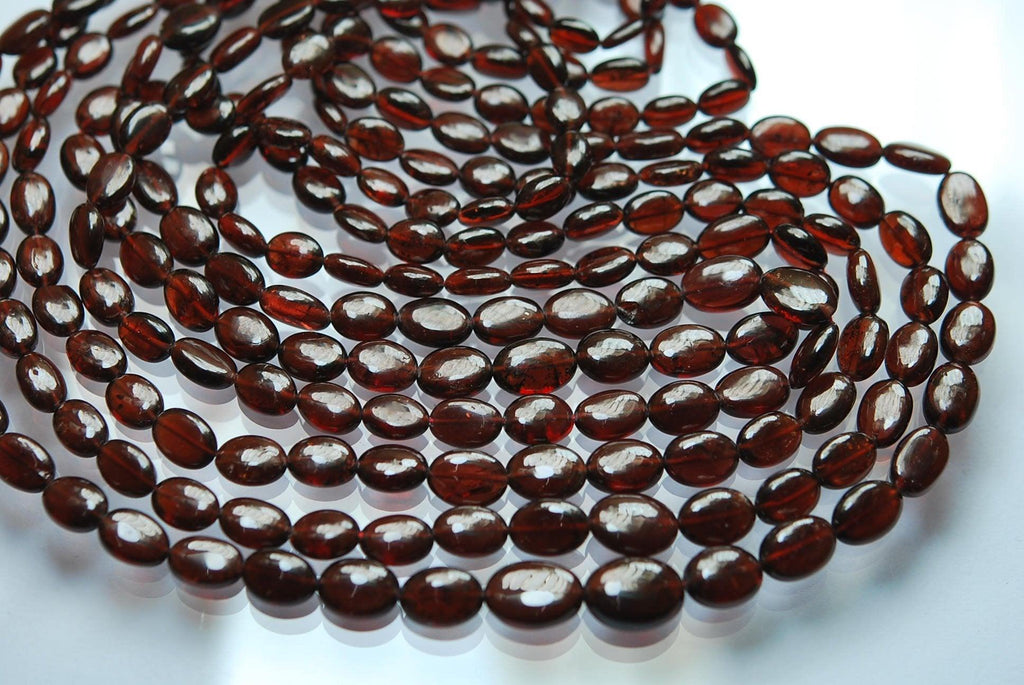 13 Inch Strand, Natural Mozambique Garnet Smooth Nuggets, 5-7mm - Jalvi & Co.