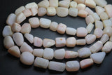 13 Inch Strand,Peruvian Pink Opal Rough Poilshed Nuggets, 14-16mm Size