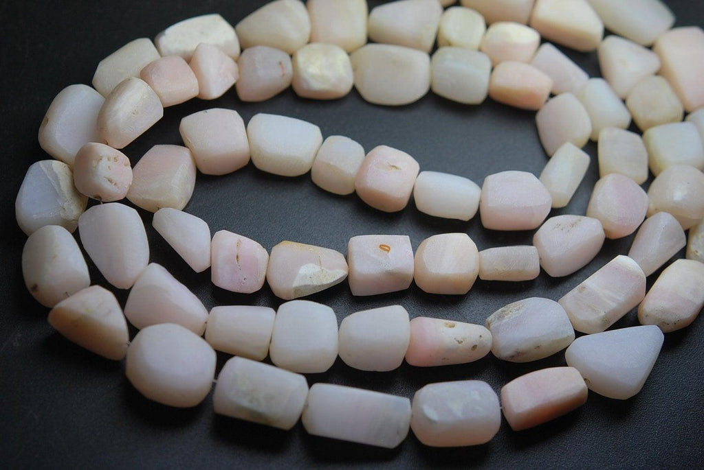 13 Inch Strand,Peruvian Pink Opal Rough Poilshed Nuggets, 14-16mm Size - Jalvi & Co.