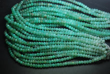 Load image into Gallery viewer, 13 Inch Strand,Super Rare Finest Quality,Shaded Chrysoprase Faceted Rondells Size 3mm, - Jalvi &amp; Co.