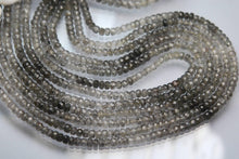 Load image into Gallery viewer, 13 Inches Strand,Rare Black Tourmalinated Quartz Faceted Beads, 5-6mm - Jalvi &amp; Co.