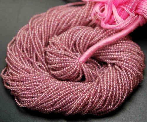 13 Inches Super Finest Quality Pink Mystic Quartz Faceted Rondelles Size 2.20mm - Jalvi & Co.