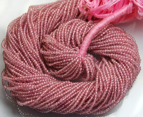 13 Inches Super Finest Quality Pink Mystic Quartz Faceted Rondelles Size 2.20mm - Jalvi & Co.