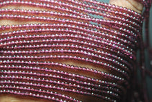 Load image into Gallery viewer, 13'' Strand, Natural Aaa Rhodolite Garnet Super Cutting Faceted Rondelles 3.10mm - Jalvi &amp; Co.