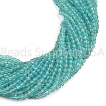 Load image into Gallery viewer, 14&quot; Full Strand, Apatite Smooth Round Shape Gemstone Beads, Apatite Beads, 3-4mm - Jalvi &amp; Co.