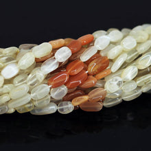 Load image into Gallery viewer, 14&quot; Full Strand, Multi Moonstone Smooth Oval Shape Gemstone Beads, Multi Moonstone Beads, 9-10mm - Jalvi &amp; Co.