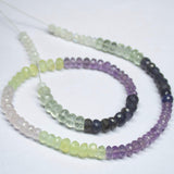 14 inch, 5-6mm, Multi Gemstone Faceted Rondelle Shape Beads, Gemstone Beads