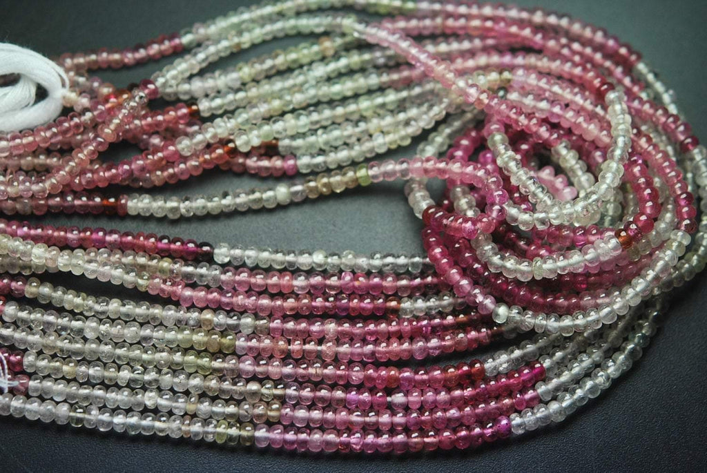 14 Inch, Faceted Roundells,Size 4-4.5mm Aporox Multi Sapphire - Jalvi & Co.