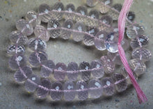Load image into Gallery viewer, 14 Inch Long Strand Micro Faceted Rondells Rose Quartz, , Size 11-12mm - Jalvi &amp; Co.