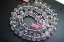 Load image into Gallery viewer, 14 Inch Long Strand Micro Faceted Rondells Rose Quartz, , Size 11-12mm - Jalvi &amp; Co.