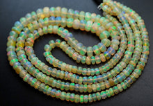 Load image into Gallery viewer, 14 Inch Strand, Aaa Quality,Yellow Ethiopian Opal Faceted Rondelles, 3-4.5mm Size - Jalvi &amp; Co.