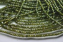Load image into Gallery viewer, 14 Inch Strand Of Machine Cut Quality Vessonie Color Zircon Micro Faceted Rondells, Size 3mm - Jalvi &amp; Co.